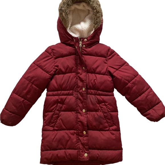 Long Sherpa Lined Puffer Coat for Cozy Winter Warmth